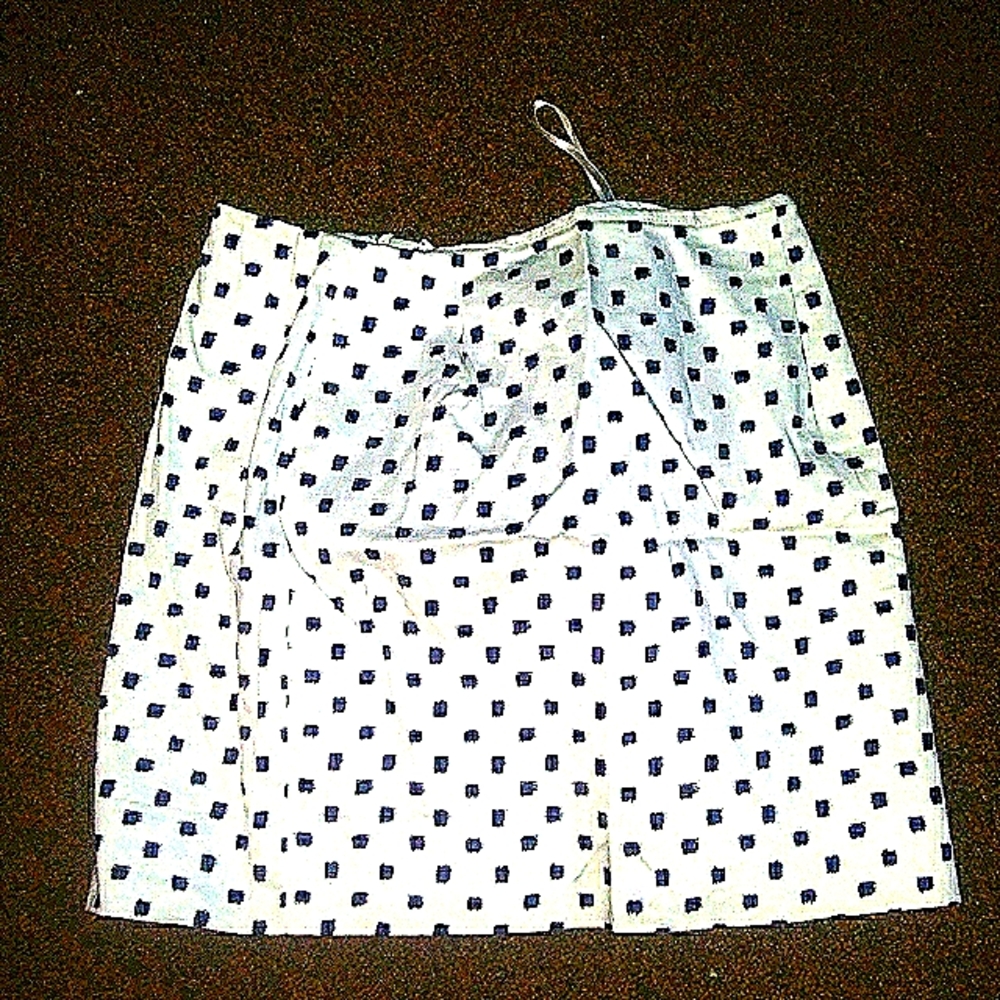 J. Crew stretch squares skirt